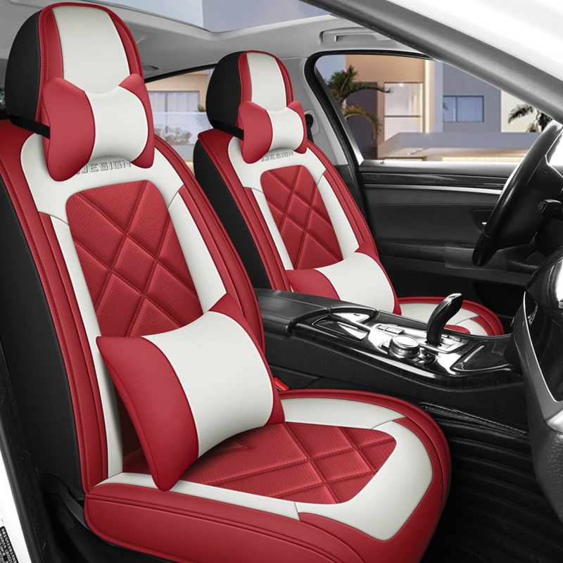 Leather Car Seat Covers Full Set Universal - 풀 커버리지 유니버설 스타일 5인승 가죽