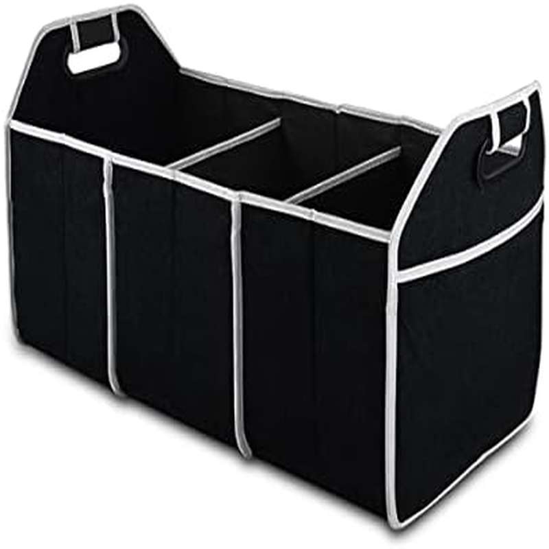 Car Trunk Organizer Foldable Storage Box - 휴대용 3칸 접이식 자동차 트렁크 정리함,