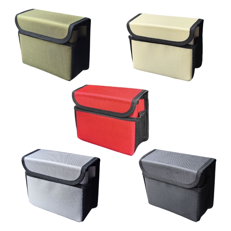 Waterproof Car Trash Can With Lid - 자동차 뒷좌석 정리함 보관 가방 쓰레기통