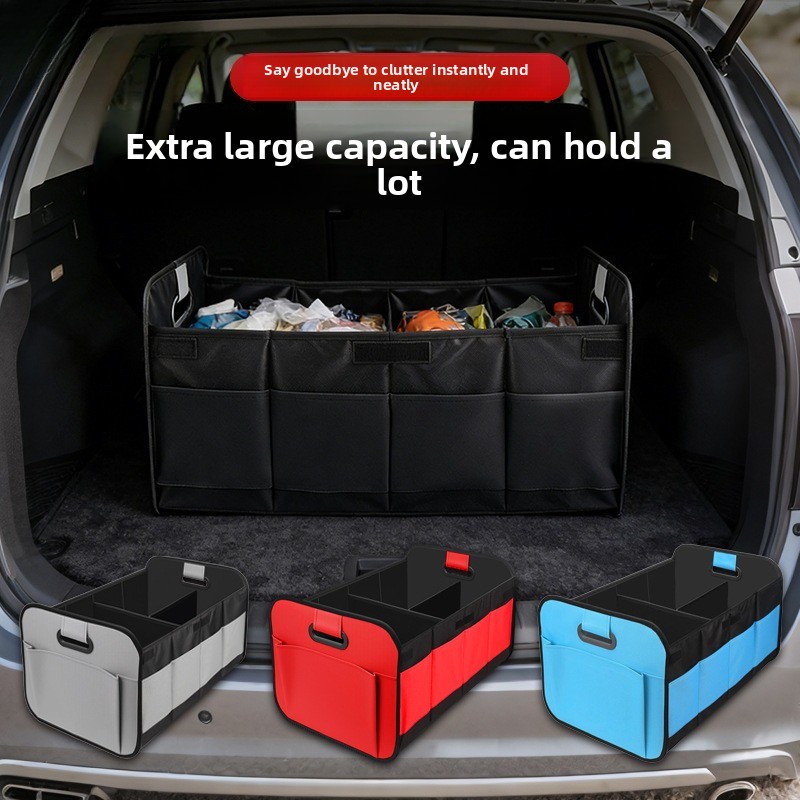 Car Trunk Organizer Foldable Storage Box - 60L 옥스포드 천 소재 차량 트렁크