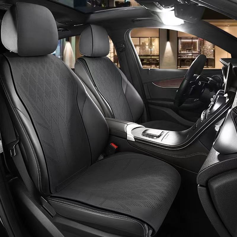 Leather Car Seat Covers Full Set Universal - 스웨이드 가죽 자동차 시트 커버 5인용