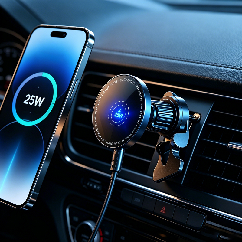 Wireless Car Charger Mount Fast Charging - UYUXIO 소비자 가전 마그네틱 에어벤트 무선