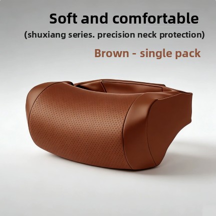 Memory Foam Car Neck Pillow Lumbar Support - 메모리폼 차량 목베개 PU 가죽 차량