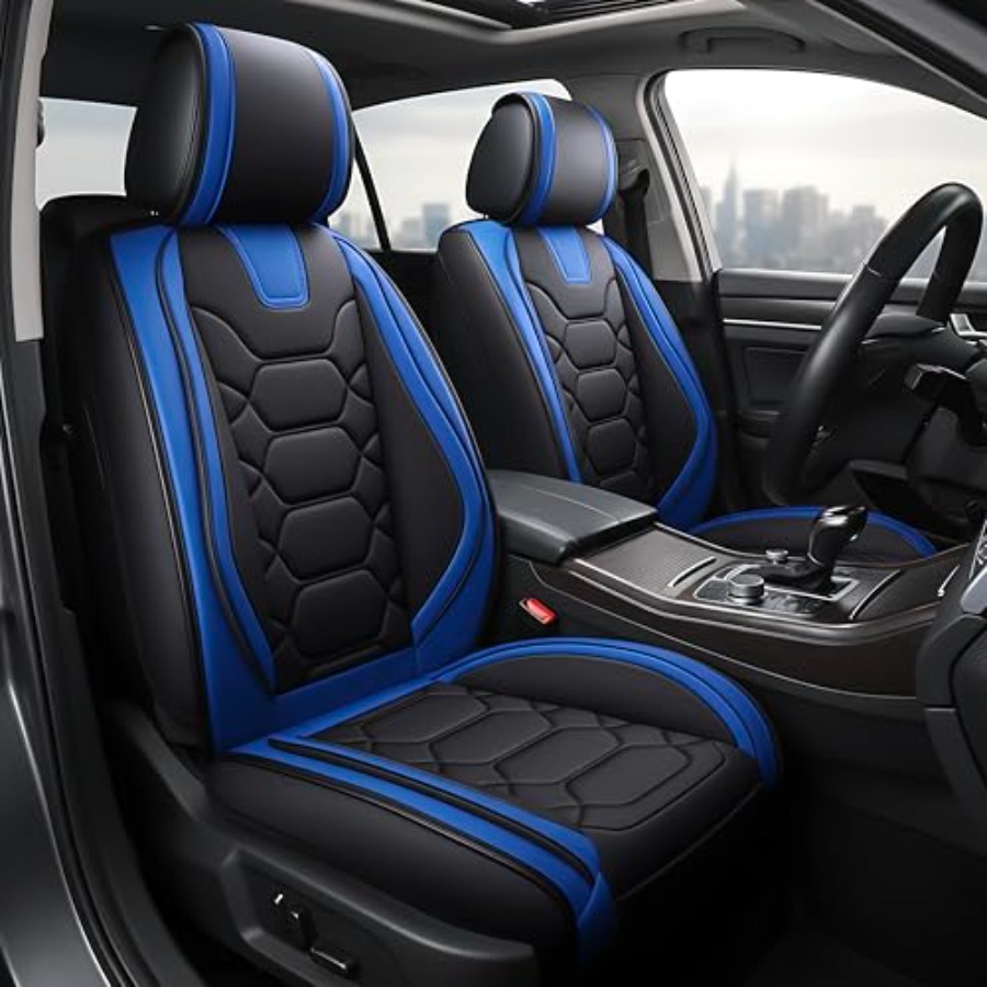 Leather Car Seat Covers Full Set Universal - SUV, 세단, 픽업트럭용 카시트 커버 풀세트,