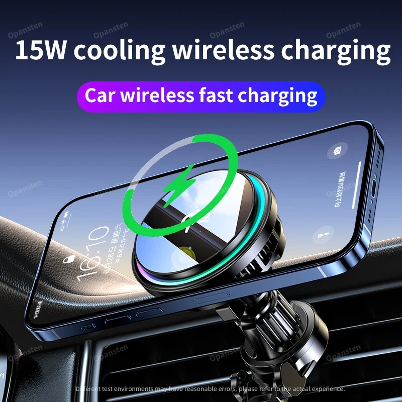 QI2 아이스 쿨링 강화 유리 RGB 마그네틱 무선 자 - Wireless Car Charger Mount Fast Charging 리뷰 및 가격