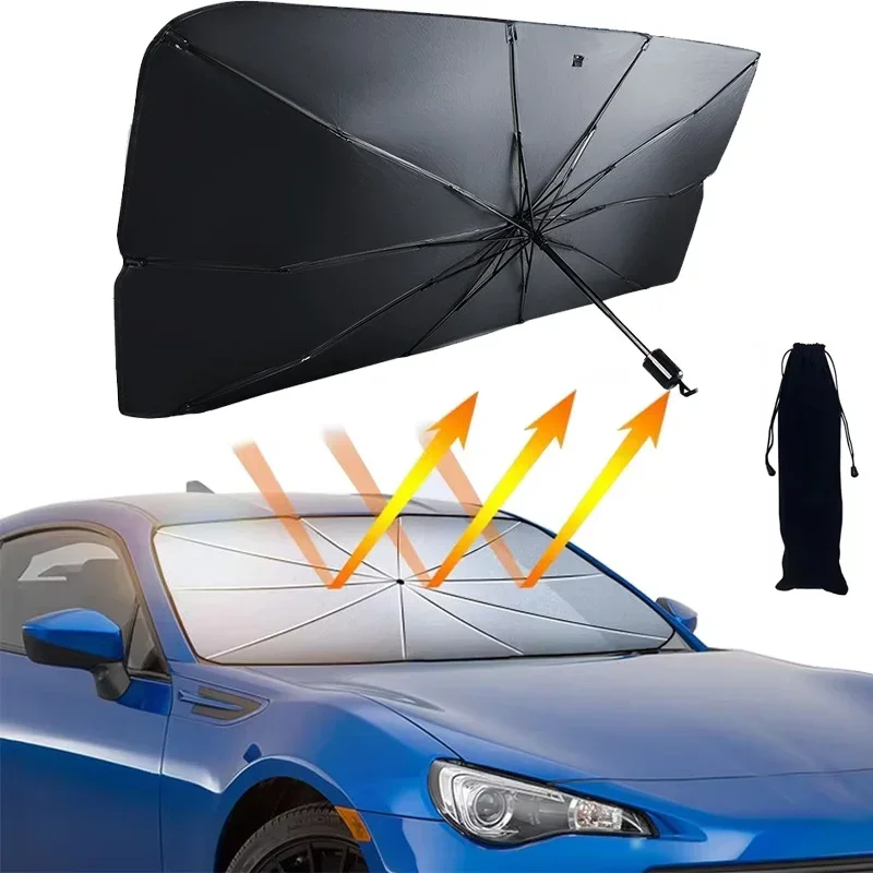 자동차 앞유리 차양막 접이식 우산형 햇빛 가리개 UV  - Car Sunshade Windshield Umbrella Foldable 리뷰 및 가격
