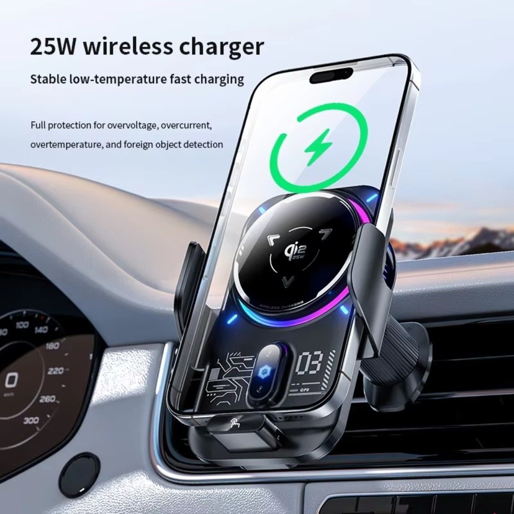 자기식 무선 차량용 충전기 15W/25W 고속 충전 차 - Wireless Car Charger Mount Fast Charging 리뷰 및 가격