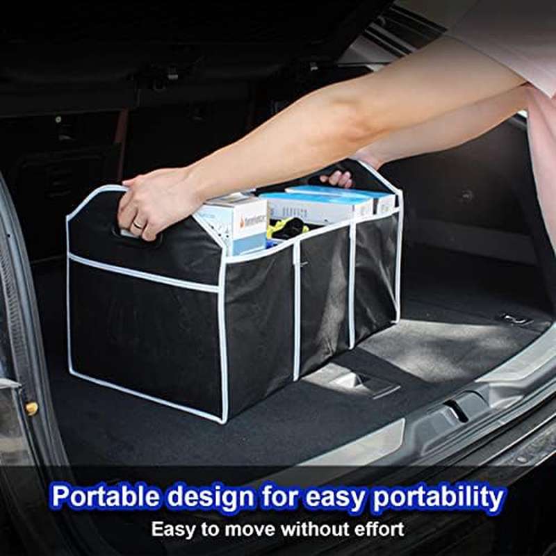 휴대용 3칸 접이식 자동차 트렁크 정리함, SUV/트럭 - Car Trunk Organizer Foldable Storage Box 리뷰 및 가격