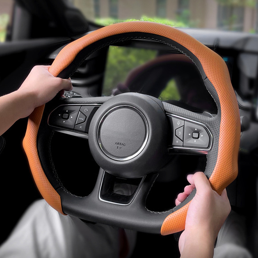 나파 가죽 범용 자동차 스티어링 휠 커버 통기성 미끄럼 - Car Steering Wheel Cover Anti Slip Breathable 리뷰 및 가격