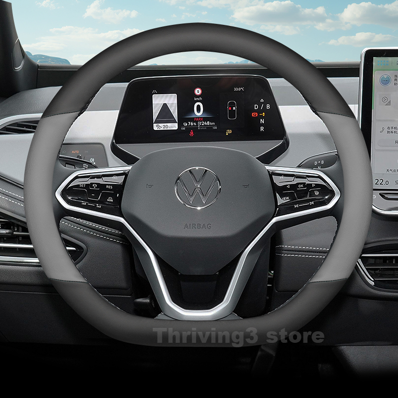 폭스바겐 ID3 ID4 ID7 2025 2021-202 - Car Steering Wheel Cover Anti Slip Breathable 리뷰 및 가격
