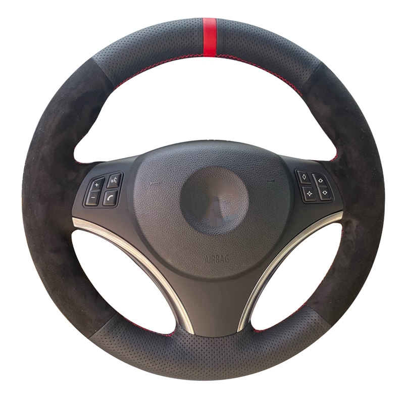 BMW E90 E91 E92 E93 E87 E81 E8 - Car Steering Wheel Cover Anti Slip Breathable 리뷰 및 가격