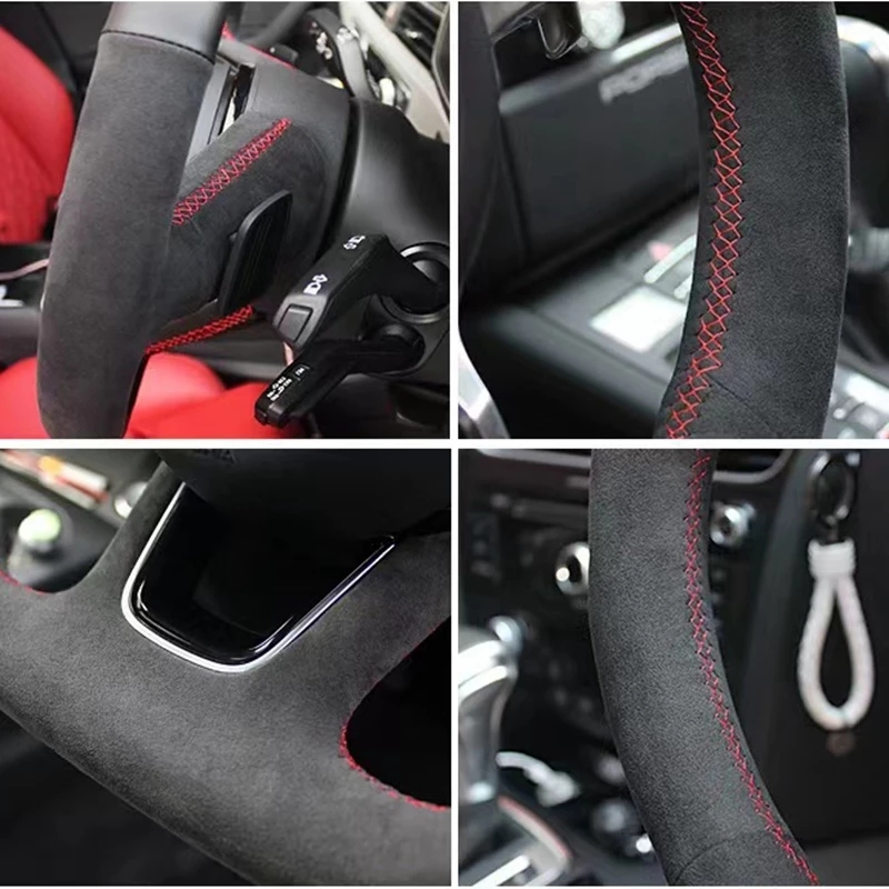 BMW E90 E91 E92 E93 E87 E81 E8 - Car Steering Wheel Cover Anti Slip Breathable 리뷰 및 가격