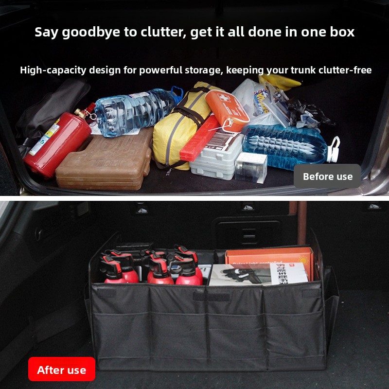 60L 옥스포드 천 소재 차량 트렁크 정리함, 대용량, - Car Trunk Organizer Foldable Storage Box 리뷰 및 가격