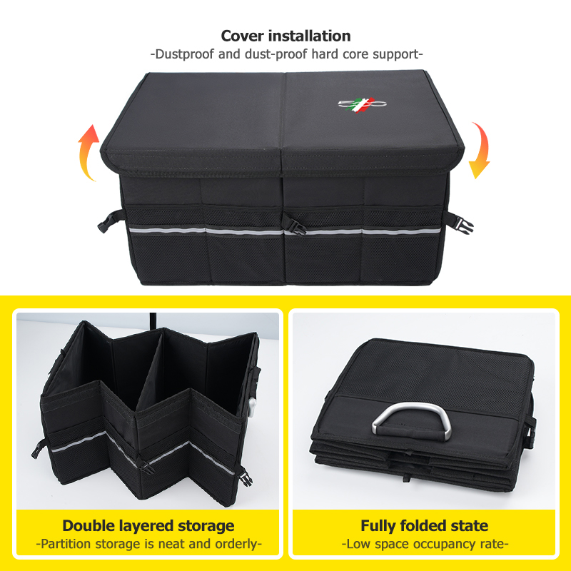 접이식 자동차 트렁크 보관함 피아트 500 500C 2 - Car Trunk Organizer Foldable Storage Box 리뷰 및 가격