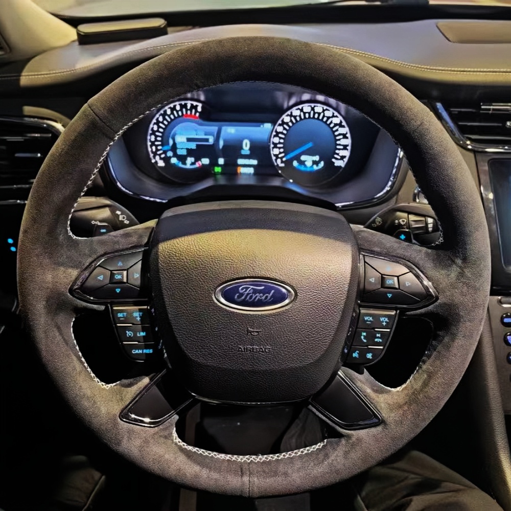 커스텀 자동차 핸들 커버, 손 바느질, 미끄럼 방지,  - Car Steering Wheel Cover Anti Slip Breathable 리뷰 및 가격