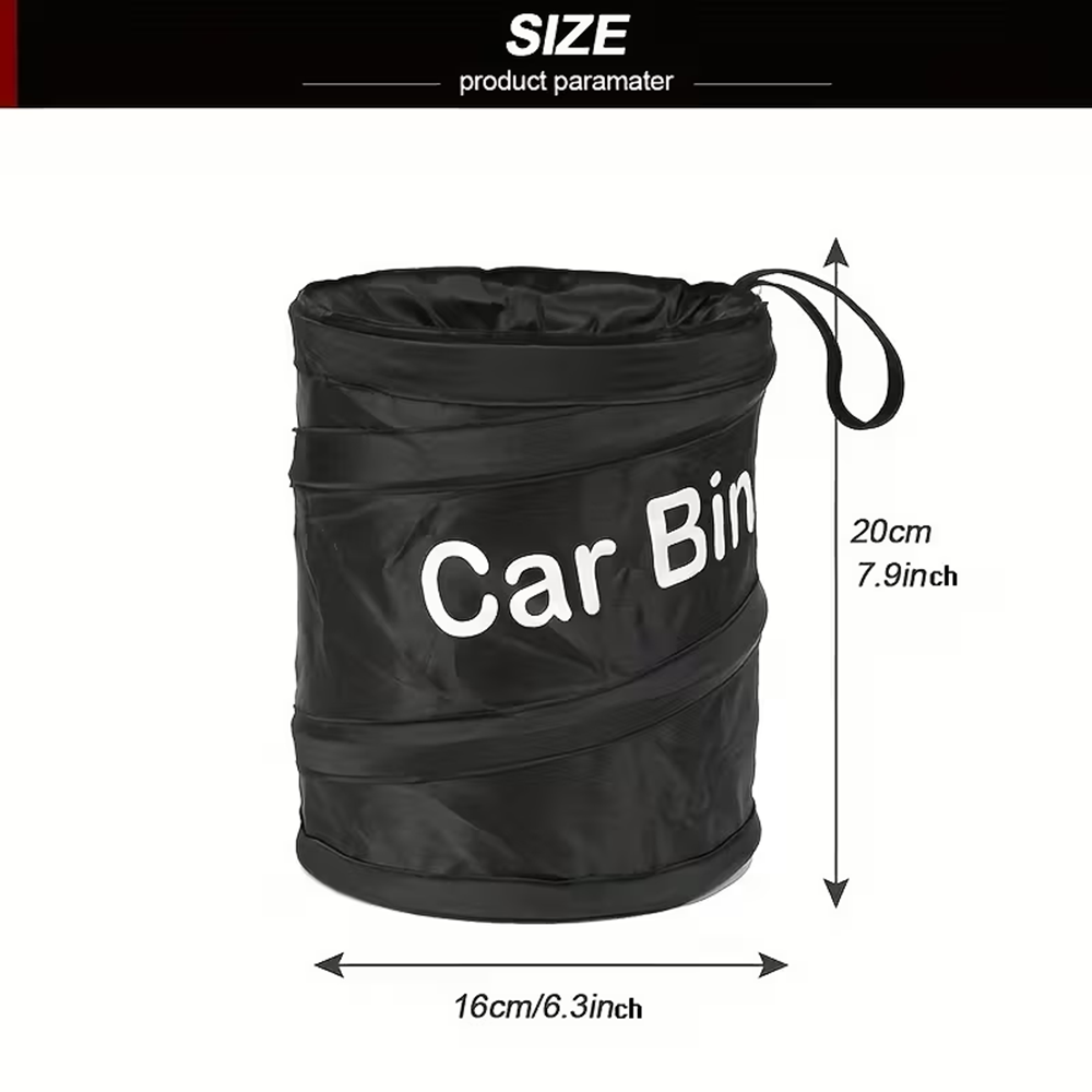 미니 블랙 접이식 팝업 차량용 쓰레기통 방수 벨크로 차 - Waterproof Car Trash Can With Lid 리뷰 및 가격