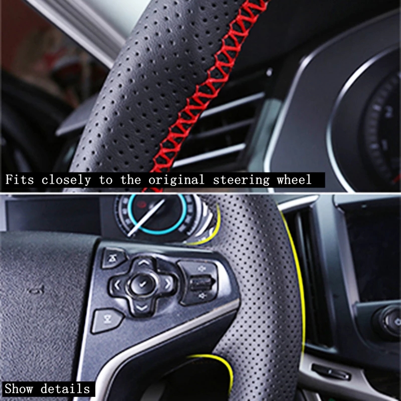 도요타 Reiz 마크 X 2009-2015 자동차 부품 - Car Steering Wheel Cover Anti Slip Breathable 리뷰 및 가격