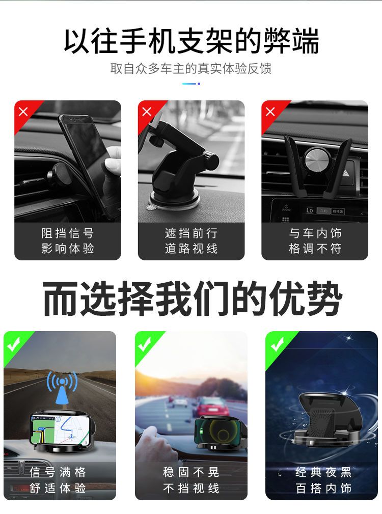 스마트 자동 센서 차량용 무선 충전기 대시보드 부착형  - Wireless Car Charger Mount Fast Charging 리뷰 및 가격
