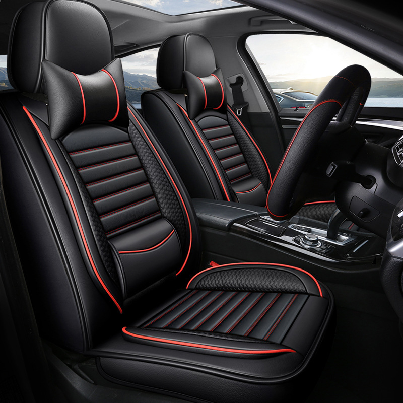 폭스바겐 파사트 b5 폴로 VW 골프 제타용 고급 카시 - Leather Car Seat Covers Full Set Universal 리뷰 및 가격