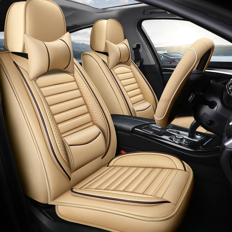 폭스바겐 파사트 b5 폴로 VW 골프 제타용 고급 카시 - Leather Car Seat Covers Full Set Universal 리뷰 및 가격