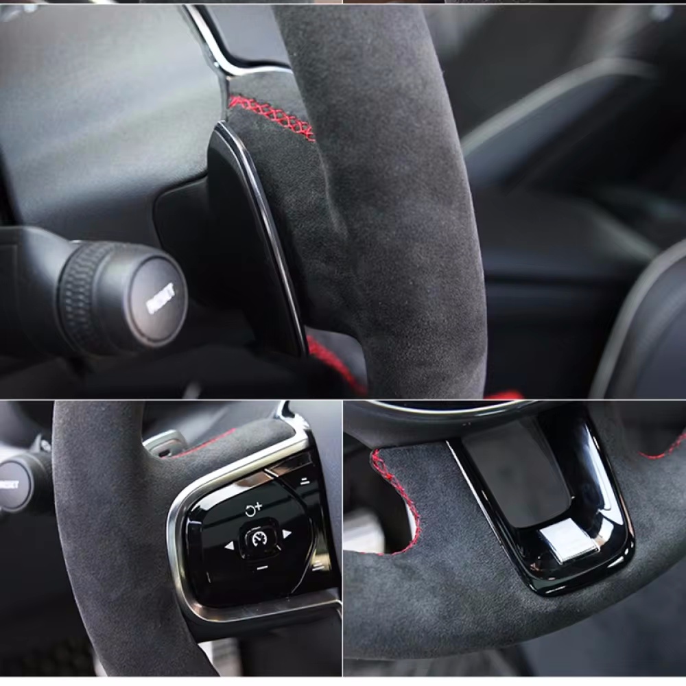 맞춤형 자동차 핸들 커버, 미끄럼 방지 스웨이드 가죽, - Car Steering Wheel Cover Anti Slip Breathable 리뷰 및 가격