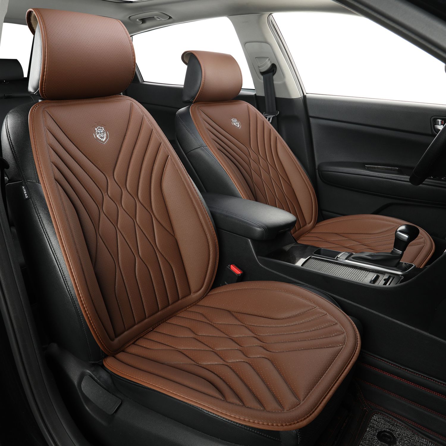 풀세트 유니버설 자동차 시트 커버 PU 가죽 통기성 천 - Leather Car Seat Covers Full Set Universal 리뷰 및 가격