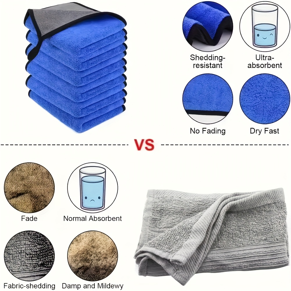 1-10개입 마이크로파이버 자동차 청소 타월 초흡수성  - Microfiber Car Drying Towel Super Absorbent 리뷰 및 가격