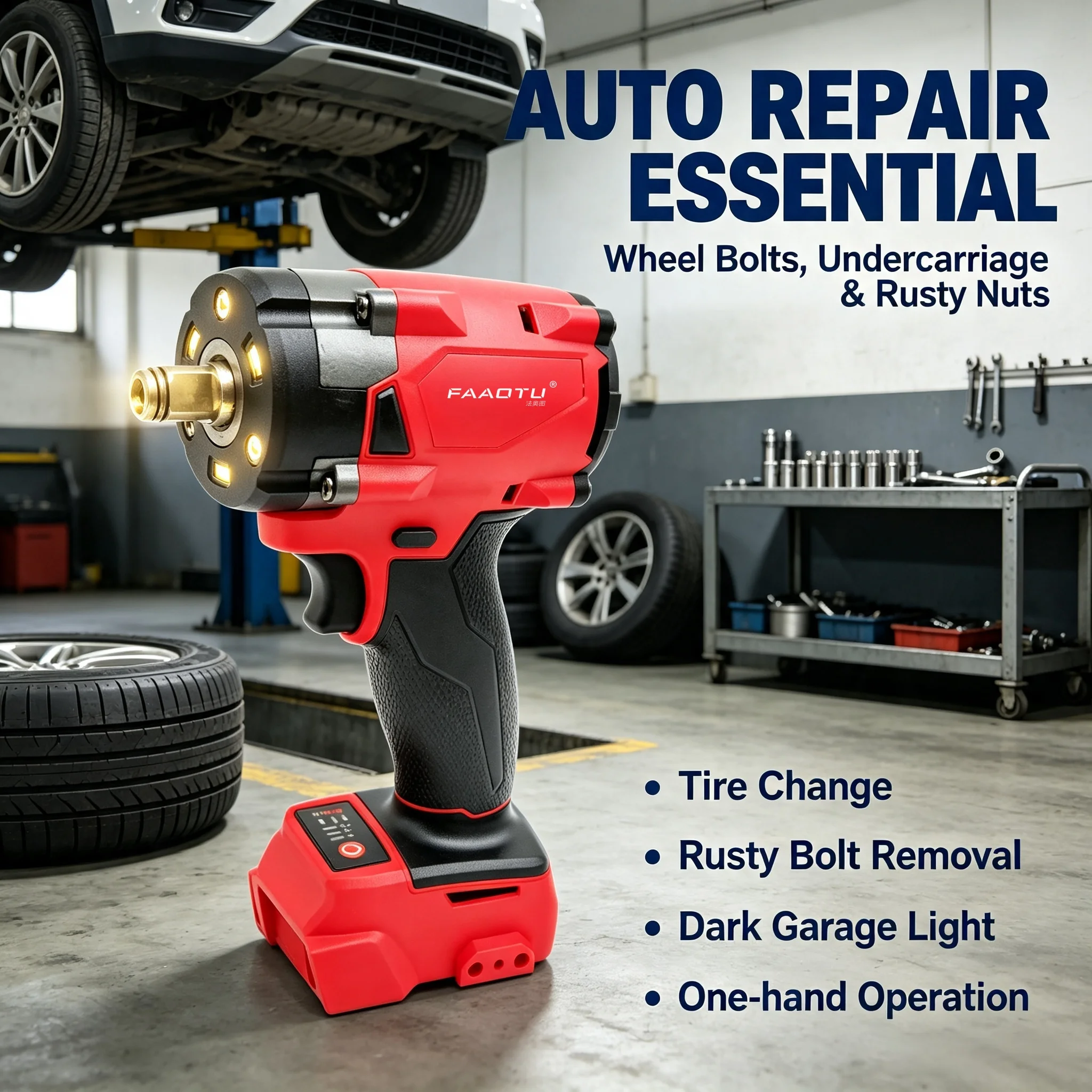 FAAOTU 18V 브러시리스 무선 1/2인치 임팩트  - Auto Repair Tools 리뷰 및 가격