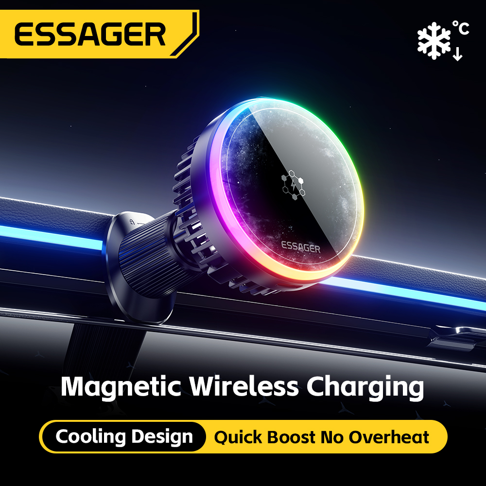 에사저 15W 아이스 쿨링 마그네틱 무선 차량용 충전기 - Wireless Car Charger Mount Fast Charging 리뷰 및 가격