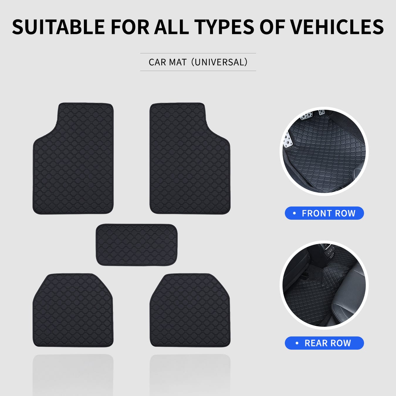 차량용 플로어 매트 풀 세트, 모든 차종에 호환되는 미 - Car Floor Mats Universal Waterproof Leather 리뷰 및 가격