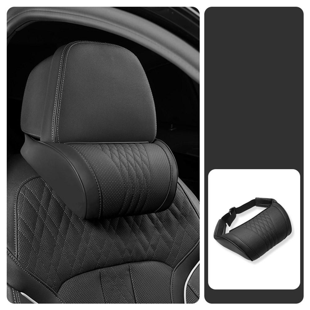 럭셔리 가죽 자동차 헤드레스트 베개 메모리폼 목 지지  - Memory Foam Car Neck Pillow Lumbar Support 리뷰 및 가격