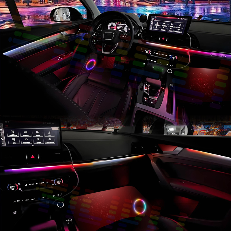 테슬라 X1(2016~2019)용 차량 내부 엠비언트  - Led Ambient Interior Car Lights App Control 리뷰 및 가격