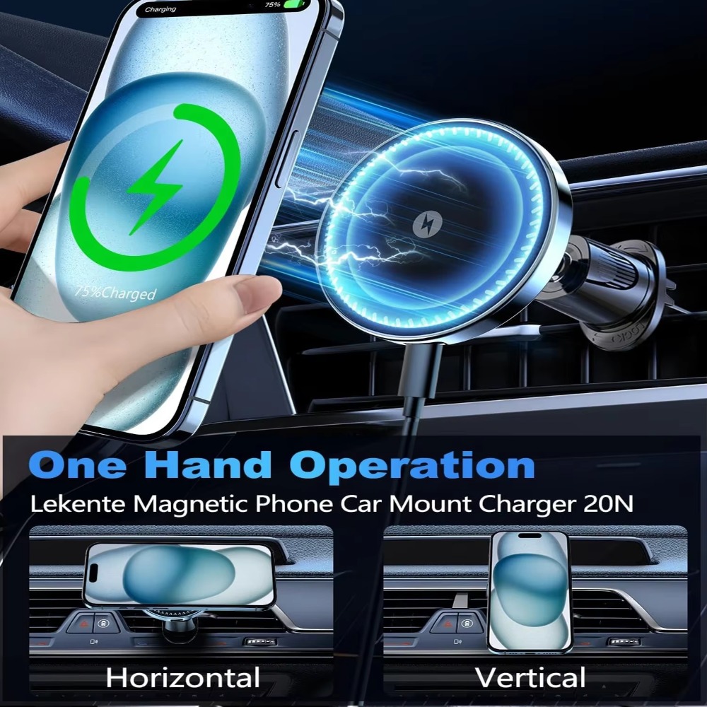 2025 마그네틱 무선 차량용 휴대폰 충전기 어댑터 1 - Magnetic Phone Holder For Car Vent 리뷰 및 가격