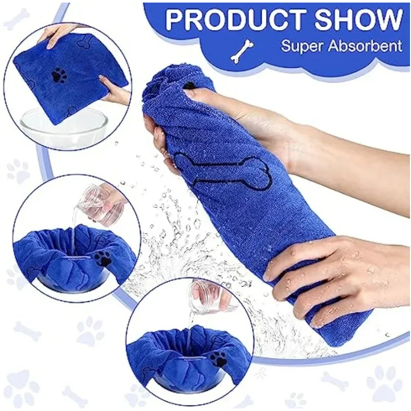 1/2개입 마이크로파이버 애완동물 목욕 타월, 초부드럽 - Microfiber Car Drying Towel Super Absorbent 리뷰 및 가격