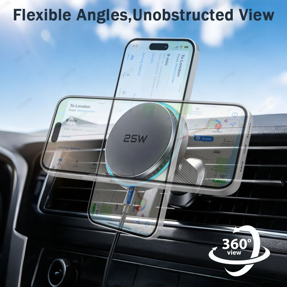 MagSafe iPhone 17, 16, 15, 14, - Magnetic Phone Holder For Car Vent 리뷰 및 가격