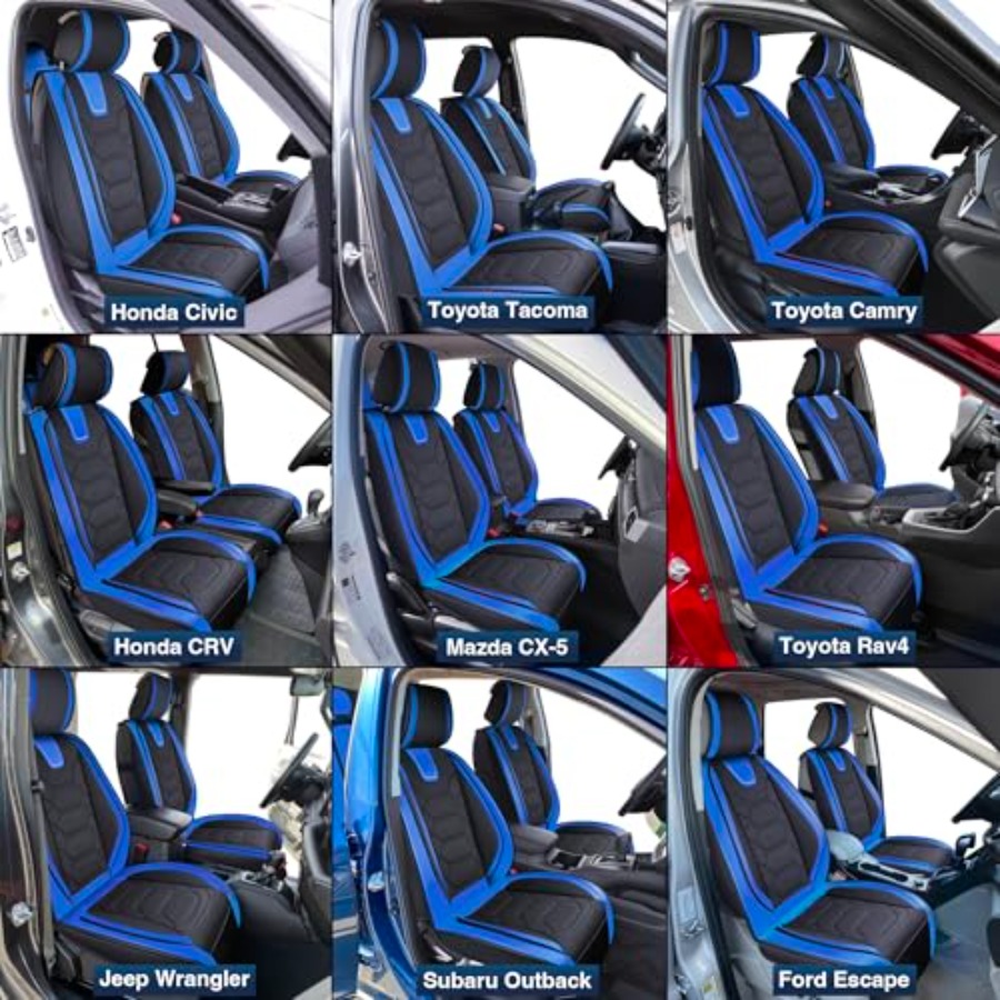 SUV, 세단, 픽업트럭용 카시트 커버 풀세트, 허니콤 - Leather Car Seat Covers Full Set Universal 리뷰 및 가격