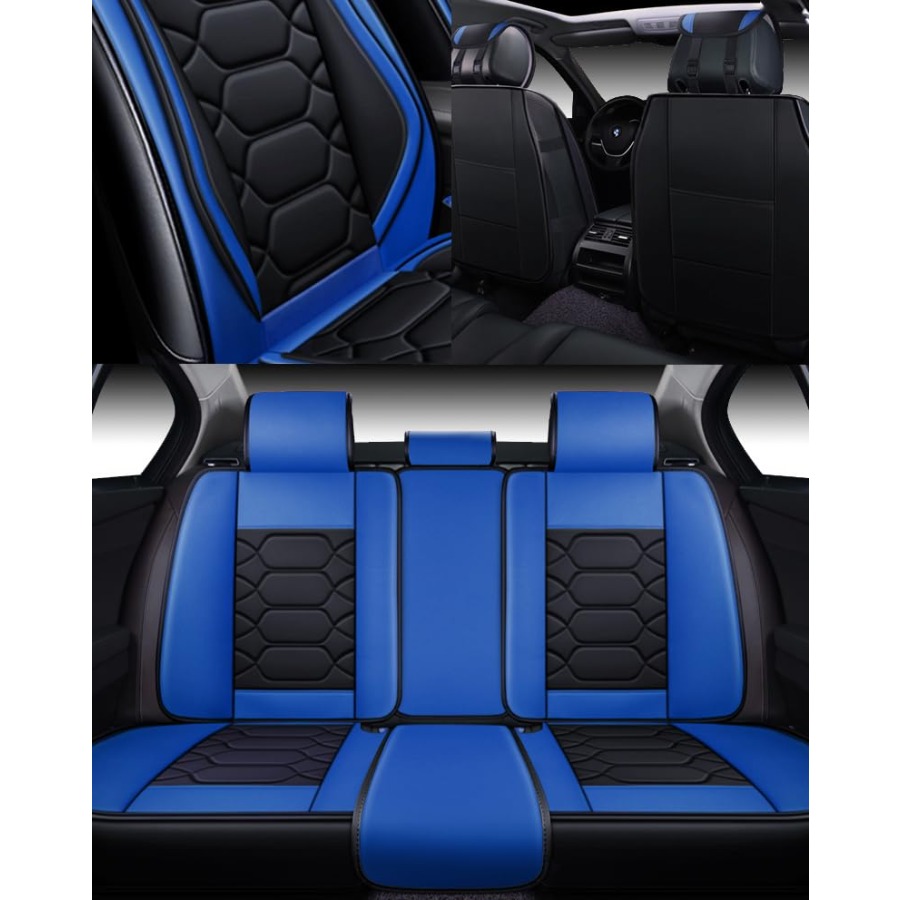 SUV, 세단, 픽업트럭용 카시트 커버 풀세트, 허니콤 - Leather Car Seat Covers Full Set Universal 리뷰 및 가격